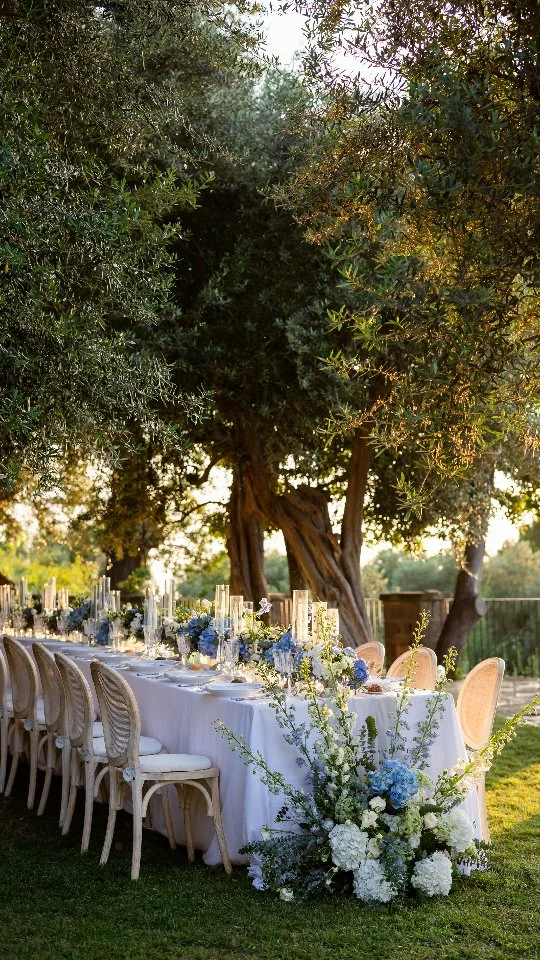 Imagine dining under the embrace of ancient trees, with the soft glow of candlelight and delicate blooms all around. 🌳✨ This is more than a wedding—it’s a memory waiting to happen. 💙🌸 Let nature be the backdrop to your forever. 🌿

Wedding Planner: @esterchianelli
Wedding Coordinator: @alessandra_silenziario
Flower Decor: @la_magia__dei_fiori_
Catering: @alba_catering @camilla_tamasco
Forniture: @fgeventi
Venue: @caposantafortunata_relais
Video Maker: @sergioangrisani

\\ WHATEVER YOUR HEART DESIRES, WE’LL MAKE IT HAPPEN \\

|| Ester Chianelli Italian Wed Agency ||

📱3806966342
💻 www.esterchianelli.com
📧 info@esterchianelli.com

#weddingitaly #weddingagency #italianweddingplanner #italianweddingphotographer #destinationwedding #destinationweddingplanner #sorrentowedding #italywedding #sorrentoweddingplanner #tablesettingideas #italianwedding #destinationweddingitaly #weddingflowersdecor #destinationweddingplanneritaly #weddinginspo #tablesetup #weddingtablesetting